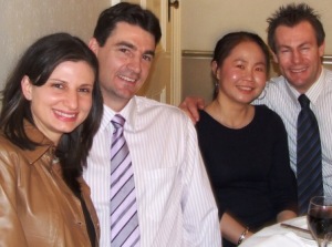 *Having a good time: L-R: Anna and Matt Gauci, and Christine and Geoff McKeown.